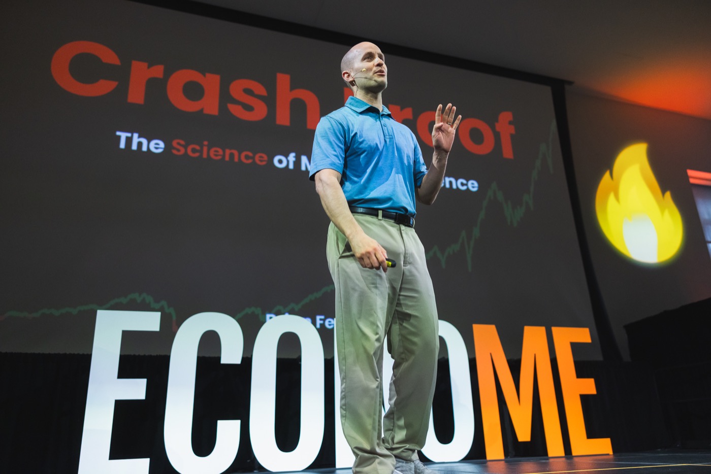 Brian Feroldi opening his Crash Proof talk at EconoMe